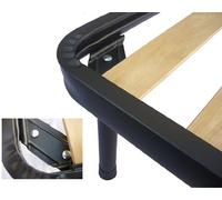 Set 4 Piedi Rete DOGHE Letto 40CM Gambe in Ferro con Doppio BULLONE Compatibile EMINFLEX