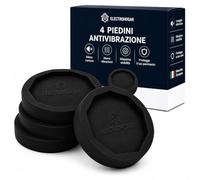 Set 4 Piedini Antivibrazione Lavatrice Asciugatrice Universali Neri