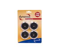 Dynavox PIEDI per dispositivi Hi-Fi, dispositivi di alluminio piedi, Argento 4 p