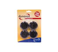 Set 4 piedini Dynavox in alluminio per dispositivi HiFi neri piedini per disp...