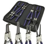 Set 4 pinze per anelli elastici seeger 12" / 300 mm con custodia