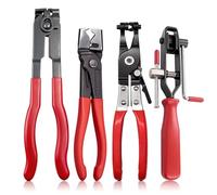 Set 4 Pinze Professionali per Fascette Metalliche e Sgancio Clip