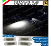 SET 4 PLACCHETTE 18 LED ANTIPOZZANGHERA ALFA ROMEO STELVIO CANBUS 6000K
