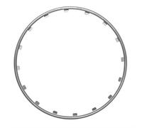 Set 4 protezioni cerchi in lega 15'' - Colore argento - Rim Ringz