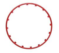 Set 4 protezioni cerchi in lega 16'' - Colore rosso - Rim Ringz