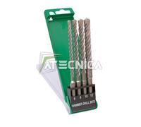 Set 4 punte per cemento armato Hikoki SDS-PLUS 4 taglienti da 6-8-10-12 mm