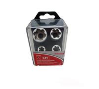 SET 4 PZ BUSSOLE ESTRATTORI PER DADI E BULLONI DANNEGGIATI 3/8" MIS. 8-17 KRINO