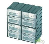 SET 4 pz CASSETTIERA TERRY OFFICINA 8 CASSETTI PORTAMINUTERIE 208x132x208h mm