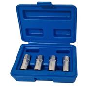Set 4 PZ Estrattori Per Prigionieri a Rullo Rimozione Vite Spezzate Attacco 1/4"