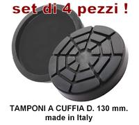 SET 4 Pz TAMPONI D 130 per PONTI SOLLEVATORI BRACCI GOMMA vedi ns braccioli auto