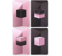 Moleskine x BLACKPINK Set 4 Cahier Journal Album Square Two, Quaderni con Pagine Bianche con Copertine Flessibili e 16 Fogli Staccabili, Formato Pocket 9 x 14 cm