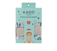 Set 4 salviette struccanti riutilizzabili foglie e beige