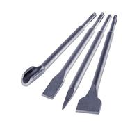 SET 4 SCALPELLI SDS PLUS 2 SPATOLA 1 A PUNTA 1 FORMA DI U MARTELLO DEMOLITORE