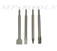 SET 4 SCALPELLI SDS-PLUS PIATTO/PUNTA/SCANALATORE 250mm