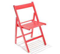 SET 4 SEDIA LEGNO ROSSA CHIUDIBILE CASA PIC-NIC ITALIA PIEGHEVOLE SM 6 2023