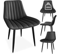 Set 4 sedie da pranzo, sedie da cucina con schienale 7 cm, sedie tavolo da pranzo con cuscino seduta 5 cm, max. Capacità di carico 180KG