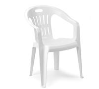 Sedia da Giardino Impilabile Poltrona Piona Progarden Sedie con Braccioli da Esterno in Plastica Bianca - bianco 8009271862401