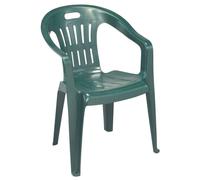 Set 4 Sedie Piona da giardino in resina verdi