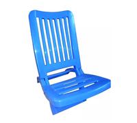 SET 4 SEDIE SPIAGGINA SDRAIO SPIAGGIA MARE CELESTE PIEGHEVOLE IN PLASTICA 023392