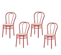 SET 4 SEDIE VIENNA THONET NON IMPILABILE CASA RISTORANTE BAR CUCINA