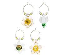 Set 4 segna calici - Borosilicato - 1x4 cm