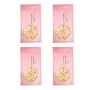 Set 4 segnalibri floreali a forma farfalla con catena per un apprendimento efficiente e l ' organizzazione delle note Clip per libro scavato con poesia a forma farfalla da sogno