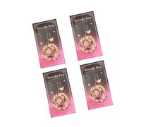 Set 4 segnalibri floreali a forma farfalla con catena per un apprendimento efficiente e l ' organizzazione delle note Clip per libro scavato con poesia a forma farfalla da sogno