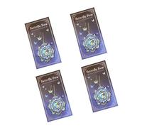 Set 4 segnalibri floreali a forma farfalla con catena per un apprendimento efficiente e l ' organizzazione delle note Clip per libro scavato con poesia a forma farfalla da sogno