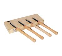 Set 4 sgorbie legno 342mm con placchetta hm intercambiabile hm Holzmann h4tlgs