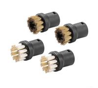 Set 4 Spazzole Rotonde per Kärcher per sc Serie Vapore Set 4 | Set da 4 , compatibile per serie per sc, profonda, angoli difficili, cucina bagno