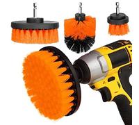 Set 4 Spazzole Trapano Spazzola Rotante per Pulizia Fughe Piastrelle Cerchi Auto
