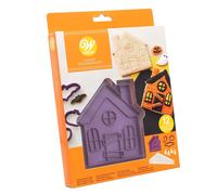 Set 4 Tagliapasta Halloween Casa Stregata e 4 sac a poche con beccucci