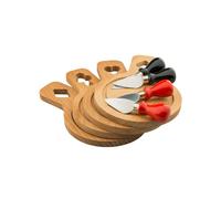 Set 4 Taglieri Con 4 Coltelli Per Formaggio