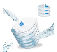 Set 4 taniche per acqua pieghevoli campeggio contenitori con rubinetto BPA free