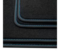 Set 4 Tappeti Auto In Velours Premium Per VW T-Roc A1 Dal 2017-2025 Nero