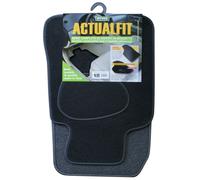SET 4 TAPPETI IN MOQUETTE CORA ACTUALFIT NERI MOD. 1 135061