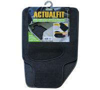 SET 4 TAPPETI IN MOQUETTE CORA ACTUALFIT NERI MOD. 5 135065