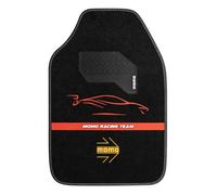 Momo Design Set tappetini auto universali CM4A7BR 4 pezzi moquette Racing Nero/Rosso