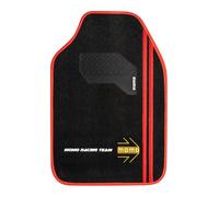 SET 4 TAPPETI IN MOQUETTE MOMO DESIGN SPORT NERO-ROSSO