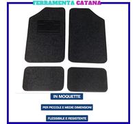 set 4 tappeti tappeto per auto universali in moquette posteriori e anteriori