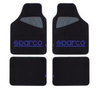 Set completo SPC19 tappetini auto universali in moquette nero/blu poliestere SP