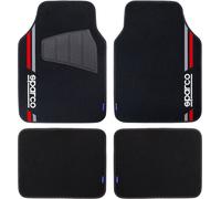 Set 4 tappetini neri e rossi per auto Sparco SPARCO