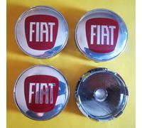 SET 4 Tappi Coprimozzo COMPATIBILI FIAT 60 mm Fregi Borchie Cerchi 60mm RUOTA