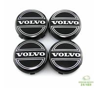 Set 4 Tappi Coprimozzo per VOLVO 64mm C30 C70 S40 S60 V50 V60 V70 Cerchi in Lega