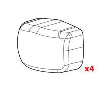 Set 4 tappi per barre Helio, Helio Rail, Helio In-Rail