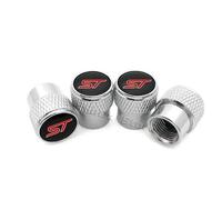Set 4 Tappi Tappini Valvole Pneumatici Cromati per Ford Fiesta Mondeo Focus ST