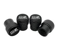 Set 4 Tappi Tappini Valvole Pneumatici Neri con Logo OZ Racing