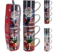 Set 4 Tazze Natale New Bone 265 ml. Pezzo Singolo