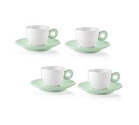 Guzzini - EVERYDAY Set 4 Tazzine da Caffè con Piattino - Verde Malva - 081701243
