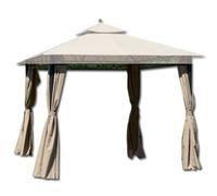 Giardini del Re Teli per Gazebo 3x3 mt Set da 4 Teli Laterali per Gazebo Eden colore Ecrù
